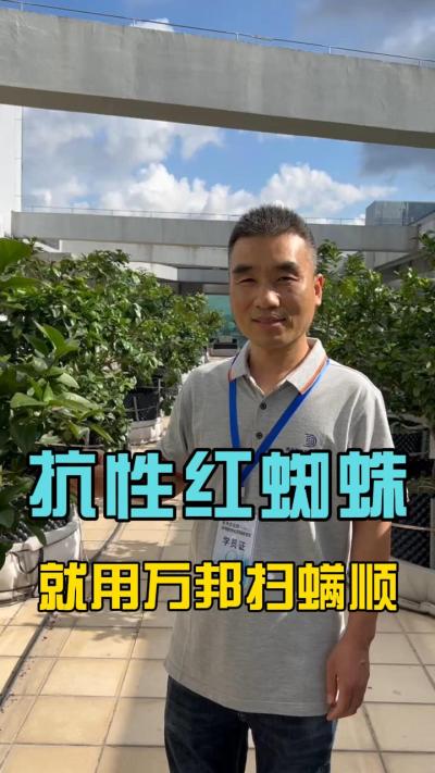 各位农户，最近有没有受到红蜘蛛的的困扰？请试一下我们的扫满顺