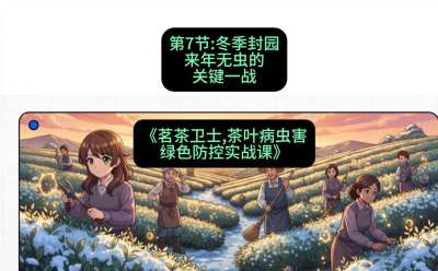 第07节：冬季封园&mdash;&mdash;来年无虫的关键一战，课程：《茗茶卫士&mdash;&mdash;茶叶病虫害绿色防控实战课》#识农AI