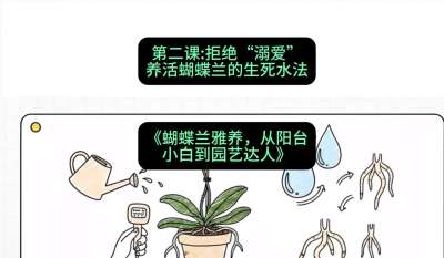 第二节：拒绝&ldquo;溺爱&rdquo;：养活蝴蝶兰的生死水法，课程：《蝴蝶兰雅养六讲：从阳台小白到园艺达人》#识农AI